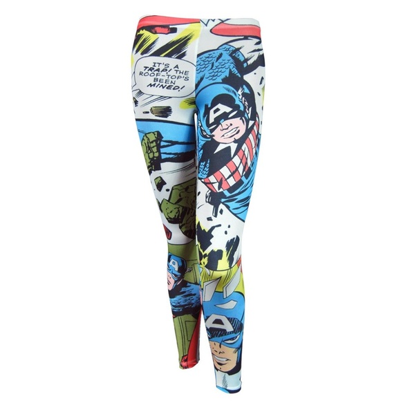 Marvel Pants - Marvel Comics Captain America Leggings